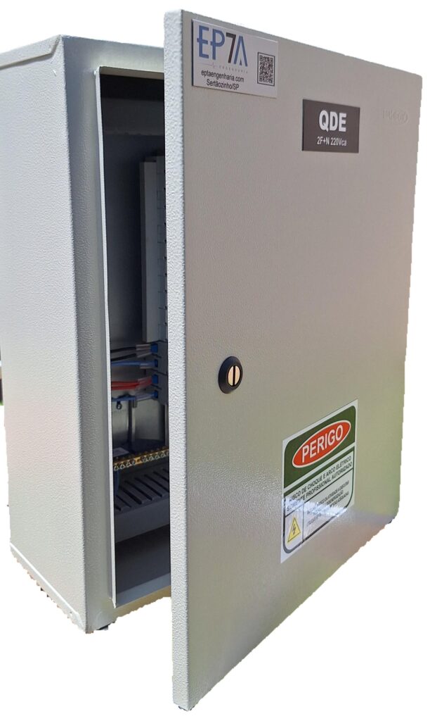 Painel Elétrico Painel Quadro Distribuição Estabilizada QDE Disjuntor Caixa Moldada Steck IDR DPS Steck Barramento BRUM Barramento Volt Plus Barramento 250A