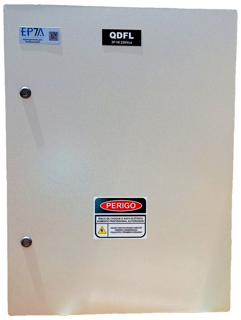 Painel Elétrico Painel Quadro Distribuição Força e Luz QDFL Disjuntor Caixa Moldada Steck IDR DPS Steck Barramento BRUM Barramento Volt Plus Barramento 250A